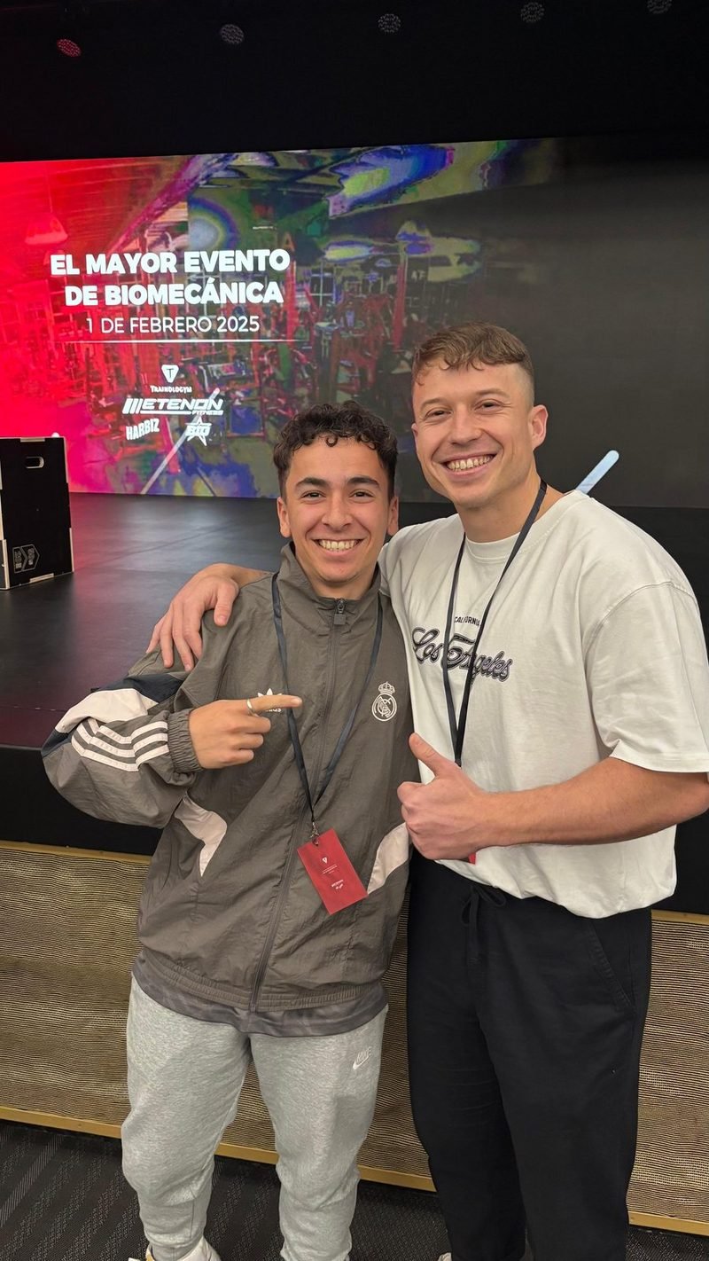 Aiman en el evento de biomecánica de 2025